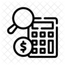 Rechner Buchhaltung Finanzprufung Symbol