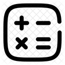 Taschenrechner Minimalistisch Symbol