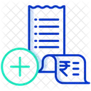 Rechnungsbeleg hinzufügen Symbol