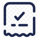 Rechnungsscheck Rechnungszahlung Zahlungsbeleg Symbol