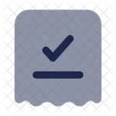 Rechnungsscheck Rechnungszahlung Zahlungsbeleg Symbol
