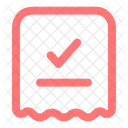 Rechnungsscheck Rechnungszahlung Zahlungsbeleg Symbol