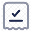 Rechnungsscheck Rechnungszahlung Zahlungsbeleg Symbol