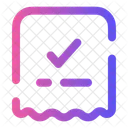 Rechnungsscheck Rechnungszahlung Zahlungsbeleg Symbol