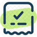 Rechnungsscheck Rechnungszahlung Zahlungsbeleg Symbol