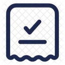 Rechnungsscheck Rechnungszahlung Zahlungsbeleg Symbol