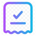 Rechnungsscheck Rechnungszahlung Zahlungsbeleg Symbol