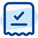 Rechnungsscheck Rechnungszahlung Zahlungsbeleg Symbol