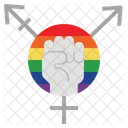 Rechte LGBTQ Homosexuelle Symbol