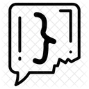 Rechte Geschweifte Klammer Geschweifte Klammer Schliessende Klammer Symbol
