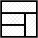 Rechts Seitenleiste Layout Symbol