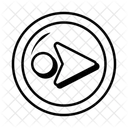 Rechter Cursorpfeil  Symbol