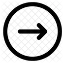 Schnittstelle Pfeile Rechts Kreis Pfeil Tastatur Kreis Taste Rechts Symbol