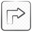 Rechts Abbiegen Zuruckpfeil Richtungspfeile Symbol