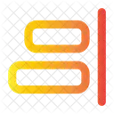 Rechts ausrichten  Symbol