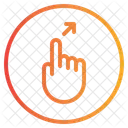 Nach Rechts Schrag Oben Finger Symbol