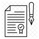 Fullfederhalter Rechtsdokument Dokument Symbol
