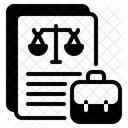 Juristisches Schreiben Rechtsberatung Visuals Symbol