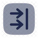 Recibir Dos Dos Cuadrados Flecha Ui Icono