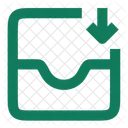 Recibir bandeja de entrada  Icono