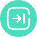 Cuadrado de recepción  Icono