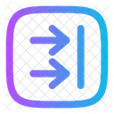 Recibir Dos Dos Cuadrados Flecha Ui Icono