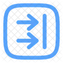 Recibir Dos Dos Cuadrados Icono