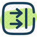 Recibir Dos Dos Cuadrados Flecha Ui Icono