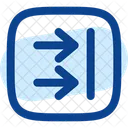 Recibir Dos Dos Cuadrados Icono