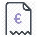 Factura Euro Pago Icono