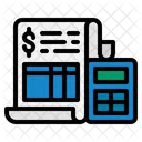 Recibo de factura  Icono