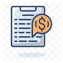 Recibo del banco  Icon