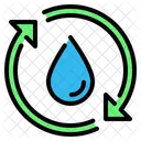 Gota Agua Ciclo Icon