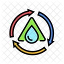 Reciclagem Agua Economia Ícone