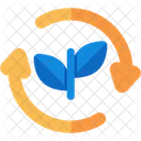 Reciclagem de folhas  Ícone