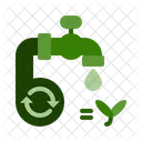 Reciclar Agua Ahorrar Agua Reutilizar Agua Icono