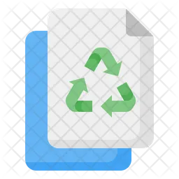 Reciclaje de papel  Icono