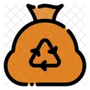 Reciclaje Bolsa Basura Icono
