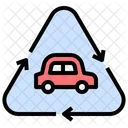 Reciclar Ev Carro Ícone