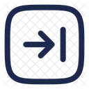 Recive Square Arrow Ui Icon
