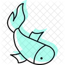 Koi Mascota Pez Icono