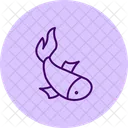 Koi Mascota Pez Icono