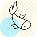 Koi Mascota Pez Icono
