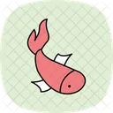 Koi Mascota Pez Icono