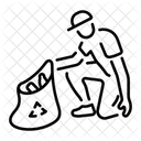 Recoger Basura Desechos Limpieza Icono