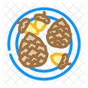 Recolectando Pinas Y Bellotas Icono