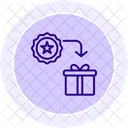 Recognition Bonus Line Icon Icon