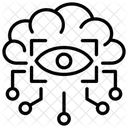 Identification Ai System Object Detection Ai Machine Learning Icon