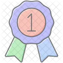 Recognition Plaque Lineal Color Icon Icon