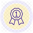 Recognition Plaque Line Icon Icon